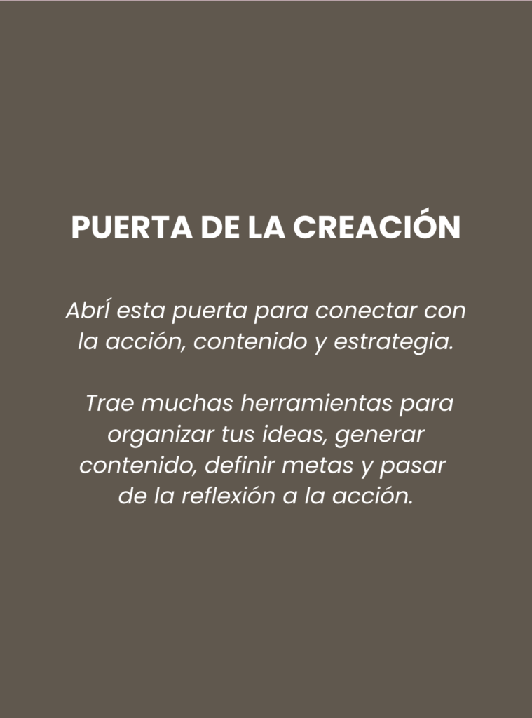 Descripción de puerta de la creación