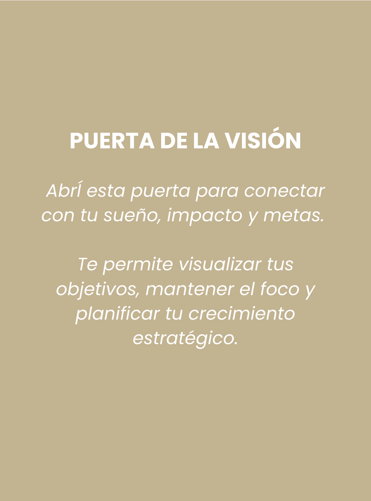 Descripción de puerta de la visión